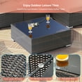 thumbnail image 4 of ACEGOSES Patio Furniture Set,7-Piece Outdoor Rattan Sectional Sofa Sets,PE Wicker for Patio,Deck and Yard,Brown&Sand, 4 of 8
