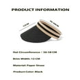 thumbnail image 2 of Holzlrgus Straw Sun Visor for Women Clip On Wide Brim Straw Visor Cap Summer Beach Travel Sun Hat UPF 50+, 2 of 7