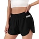 thumbnail image 5 of Pantalones cortos deportivos de fitness para mujer, pantalones cortos para correr con cintura elástica, pantalones de fitness holgados antiluz, pantalones de yoga falsos de dos piezas, 5 of 6