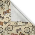 thumbnail image 6 of Ambesonne Bicycle Valance & Curtain, Hipster Gentleman Theme, 55"x36", Multicolor, 6 of 6