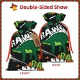 thumbnail image 2 of Fuzoiu Dinosaur Skeleton Print Christmas Gift Bag,Burlap Gift Bag with Drawstring Closure & Hang Tag,Perfect for Holidays, Birthdays, and Special Occasions-Medium, 2 of 7