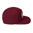 thumbnail image 4 of NA White Circle Diamond Logo Clean Sober 12-step Recovery Rehab Support Gifts Modern Snapback Hat (Maroon), 4 of 4