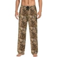 thumbnail image 2 of FREEAMG Woodland Camouflage Pajama Pants for Men, Men's Separate Bottoms, Pure Cotton Comfortable Lounge Pants for Men（193）, 2 of 7