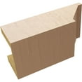 thumbnail image 6 of Ekena Millwork 6"W x 4"H x 12"L Burlington Woodgrain TimberThane Rafter Tail, Primed Tan, 6 of 6