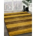 thumbnail image 2 of Ahgly Tapis Rond Abstrait Intérieur Marron Selle Abstrait, 4 Pieds Rond, 2 of 6