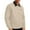 Khaki, variant on Men's Solid-Colored Lightweight Cargo Jacket, Full-Zip Windbreaker Golf Coat with Pockets for Spring Fall, Black, L