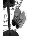thumbnail image 3 of Internet's Best 3-Tier Metal Shoe Tree (18 Pair) - Black Finish, 3 of 7