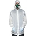 thumbnail image 5 of Colad White Lightweight Durable Nylon Protective Spray Paint Lab Coat (XX-Large), 5 of 6