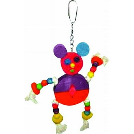 UPC: 0644472990898 | A&e Cage 001125 Happy Beaks Crazy Wooden Mouse Bird Toy Assorted – 9 X 11.8 In.