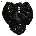 thumbnail image 6 of Jiaroswwei Women Bow Barrette Hair Clip Cover Bowknot Bun Snood Hairnet Hair Accessory, 6 of 7