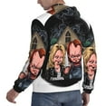 thumbnail image 4 of Lsque Chucky Pattern Casual Men's Hoodie,Hooded Sweatshirt with Kangaroo Pocket,Pullover Hoodie-X-Large, 4 of 8