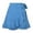 Blue, variant on Lace Up Skirt Style High Waisted Solid Color Ruffled Skirt Sequined Skirts, Size S