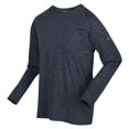 thumbnail image 3 of Regatta - Camiseta Jaspeada Burlow Manga Larga Hombres (Gris India), 3 of 4