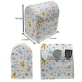 thumbnail image 5 of Pastel Lounger Chair Bag, Bunnies Flowers and Hearts Friendly Cartoon Characters, High Capacity Storage with Handle Container, Lounger Size, Pale Blue Marigold Coral, by Ambesonne, 5 of 5