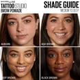 thumbnail image 4 of Maybelline TattooStudio Pomada de cejas de larga duraci&oacute;n, construible, maquillaje de cejas, negro marr&oacute;n, 1 unidad, 4 of 10
