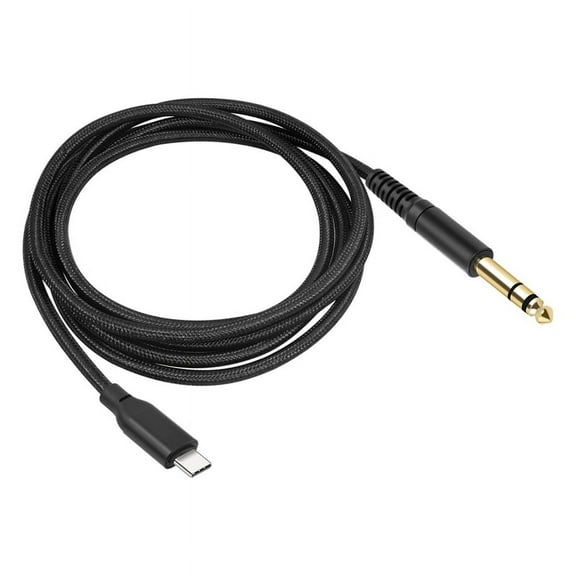 6.6FT USB Type C to 1/4inch 6.35mm TRS Male Aux Audio Stereo Cable for Amplifier, Mixer, Home Theater, Speaker