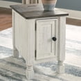 thumbnail image 2 of Signature Design by Ashley Havalance Chairside End Table with USB Charging, White/Gray, 2 of 7