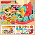 thumbnail image 5 of Máquina para hacer fideos de barro con colores de helado, juego de moldes de plastilina para hacer tú mismo, juguetes para niñas y niños de jardín de infantes, 5 of 5