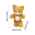 thumbnail image 2 of Plush Toy Soft Stuffed Raccoon Animal 9.8 inch 1 Pack Cute Fluffy Orange Raccoon Plush for Toddlers Bedroom Nursery Decoration Ideal Birthday Christmas Surprise Gift for Plush Animal Lovers, 2 of 6