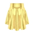thumbnail image 6 of YIZYIF Big Girls Metallic Sleeveless Crop Top with Pleated Skirt Ballet Jazz Dance Costume, 6 of 7