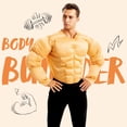 thumbnail image 2 of Joyfy Halloween Men's Muscle Suit, Muscle Shirt, Funny Adult Costumes, Body Builder Costume for Halloween Party Cosplay, 2 of 8