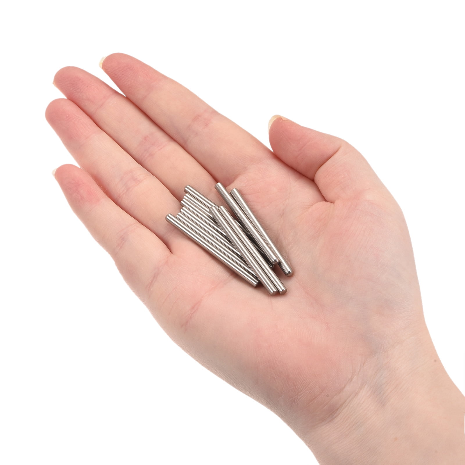 4x50mm Dowel Pins, 50pcs 304 Stainless Steel Round Head Flat Chamfered End Dowel Pin Bunk Bed Pins Shelf Pegs Support Shelves Fasten Elements