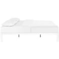 thumbnail image 3 of Modway Corinne Modern Sturdy Powder Coated Steel Full Bed Frame in White, 3 of 5