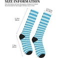 thumbnail image 6 of Compression Socks For Women Men Oktoberfest Bavarian Blue And White Socks For Running Athletic Sports Nurse Travel, 6 of 9