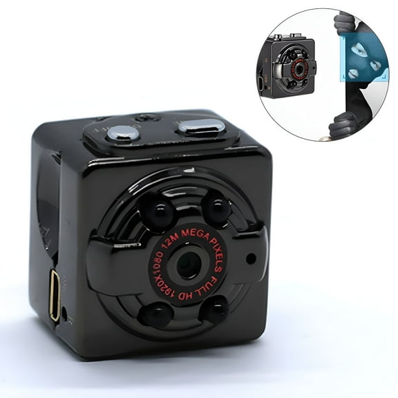GJX Mini DV Camera Small Camera Video High Definition Mini Camera Night Vision DV Camera Car Sport IR Night Vision Video Camcorder Full HD