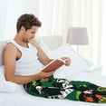 thumbnail image 4 of Uemuo Dinosaur Skeleton Pattern Men's Wide Leg Palazzo Lounge Pants with Pockets Light Weight Loose Comfy Casual Pajama Pants-Small, 4 of 9