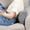 Grey, variant on Half Moon Foam Bolster Pillow, Multi-Use Lumbar Support Pillow for Neck, Back, Knee, Leg, Foot, Semi Cylinder for Bed, Sofa, Office, Yoga