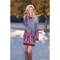 thumbnail image 4 of White Mark Universal 860-01-XL Sandrine Embroidered Sweater Dress, Grey - Extra Large, 4 of 5
