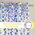thumbnail image 6 of Navy Blue Polka Dots Kitchen Curtains Window Panels, Vintage Abstract Art Watercolor Insulated Window Treatment Curtain, Grommet Curtains for Bedroom/Living Room/Bathroom, 2 Piece 42"Wx54"L, 6 of 8