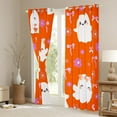 thumbnail image 3 of jejeloiu Cute Ghost Blackout Curtains Set of 2 (52x84 Each),Kawaii Bowknot Bow Window Curtains,Rustic Flower Floral Curtains and Drapes For Children,Lightweight Room Decor, 3 of 6