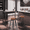 Ebony Black, variant on LEDREM 47.2" Multi-Function Power Bar Table with USB Charging Station, Modular Storage Drawer & Adjustable Feet, Kitchen/Office Use, Ash Brown