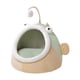 thumbnail image 2 of Cama para gatos, nido semicerrado, caseta extraíble y calmante, casa para gatos, cueva, cama para gatos, gatitos, mascotas pequeñas, gatos, perros , Verde, 2 of 8