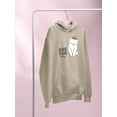thumbnail image 3 of Awesome Today Cat Crown Hoodie Women -Image by Shutterstock, Female Medium, 3 of 4