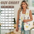 thumbnail image 7 of Uorisanigo Colorful Butterfly Women's Suit Vest with Pockets Size 3XL Lightweight Open Front Women's Sleeveless Vest Blazer Fashion Loose Blazer Tops Dressy, 7 of 7