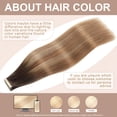 thumbnail image 2 of Extensiones de cabello YNSNR con cinta adhesiva en cabello humano real de 60 cm, 2 of 6
