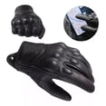 thumbnail image 1 of Guantes De Moto 100% Piel De Cabra Para Pantallas Táctiles, 1 of 8