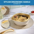 thumbnail image 4 of Pinnacle 3-Pc Insulated Casserole Set – 3/2/1L Hot Food Warmer with Lids Biscotti, 4 of 8