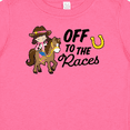 thumbnail image 4 of Inktastic Off To The Races with Cowgirl on Horse Girls Baby T-Shirt, 4 of 5