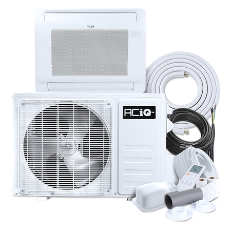 ACiQ 26 SEER2 Standard 9000 BTU Floor Mount Mini Split Heat Pump System with 15ft Line Set - R454B Single Zone