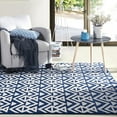 thumbnail image 6 of Lochas Soft Shaggy Rugs Geometric Area Rug Fluffy Carpet for Living Room Fluffy Accent Carpet Home Decor,4'x6',Blue, 6 of 7