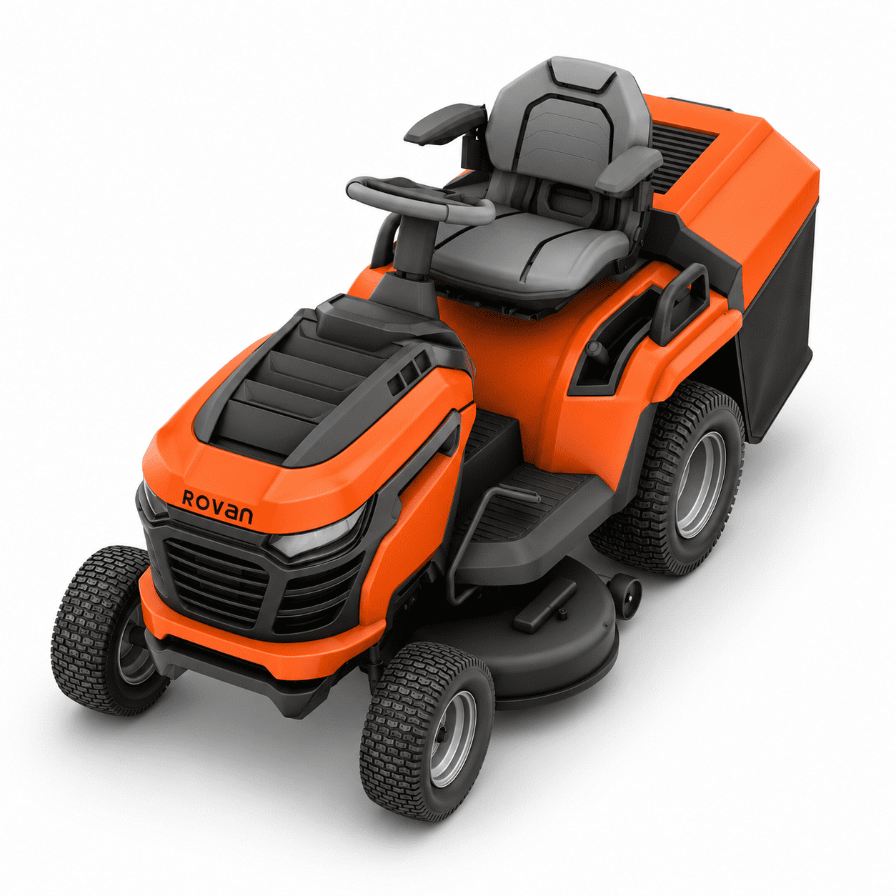 Rovan 36" Gas Riding Lawn Mower, 11.5 HP Briggs & Stratton Engine, 7-Speed Lawn Tractor