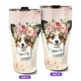 thumbnail image 2 of Happy Mother's Day Papillon with Flower Crown and Greeting Card 30oz Stainless Steel Tumbler Insulated Cup with Lid Pap Butterfly Dog Lover - 13004, 2 of 5
