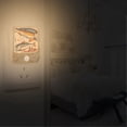 thumbnail image 2 of Yayeee 2-Pack Plug in LED Night Lights with Light Sensors Motion Detectors, Beige Sardines Pattern, 2 of 7