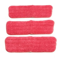 Replacement Microfiber Mop Pad for Spray Mops & Reveal Mops Washable Mop Head Household Dust Cleaning Floor Kit, Set Of Three
