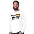 thumbnail image 5 of Two Dads Better Than One Gay Pride Men's Long Sleeve Tee T Shirt Brisco Brands S, 5 of 6
