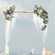 thumbnail image 5 of 2x Flores Simulación Sunnimix Arreglo floral Botín para Puerta principal Recepción Pared Inicio Blanco, 5 of 7